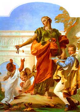 Generosity Bestowing her Gifts by Giovanni Tiepolo