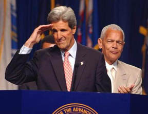 John Kerry and Julian Bond