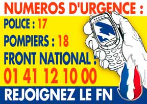 In case of emergency, call the National Front