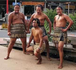 Maoris posing