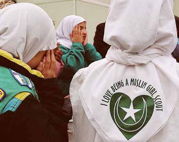 Muslim girl scouts.