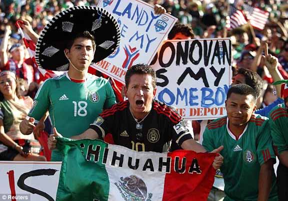 Mexican soccer fans