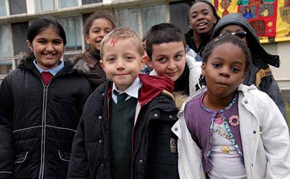 British school children