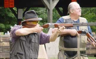 White men shooting guns
