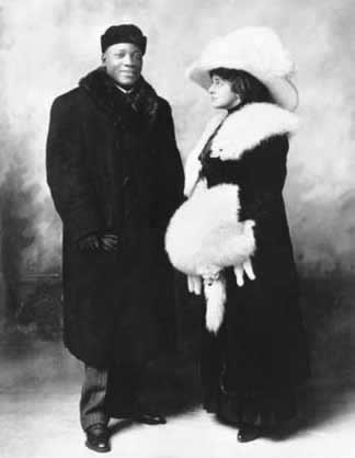 Jack Johnson with Etta Duryea