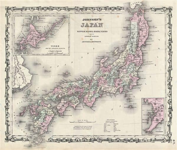 Old Map of Japan