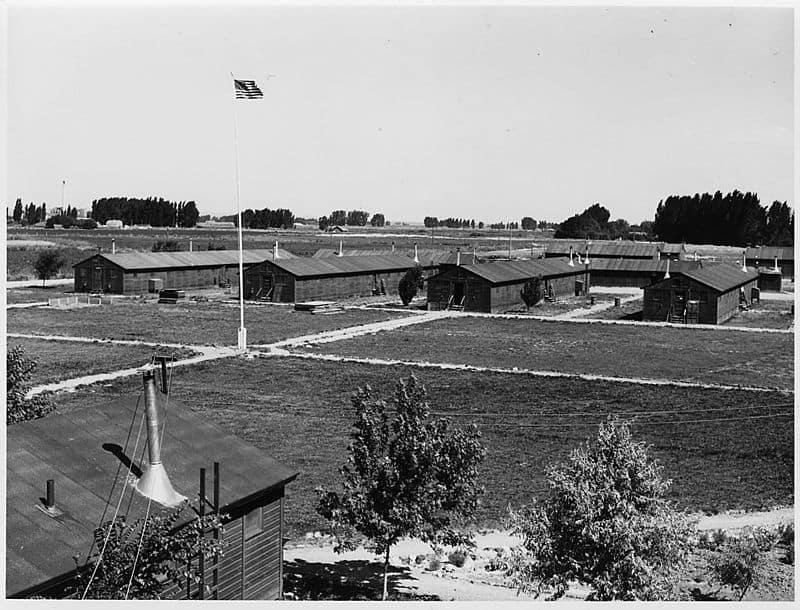 Housing in a Japanese Relocation Camp