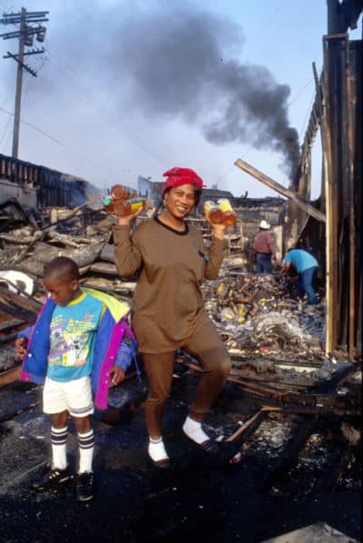 LA Riots Black Looter