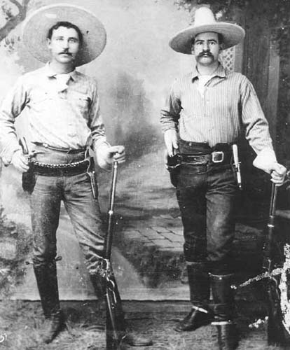 Texas Rangers George Black and J.M. Britton served in the Frontier Battalion after the Civil War. 