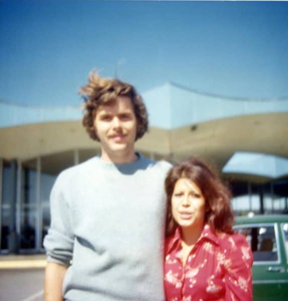 Jeb Bush with his fiancee, Columba Garnica