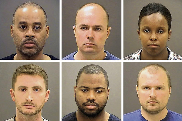 Six Baltimore Police Officers Charged in Freddie Gray Death