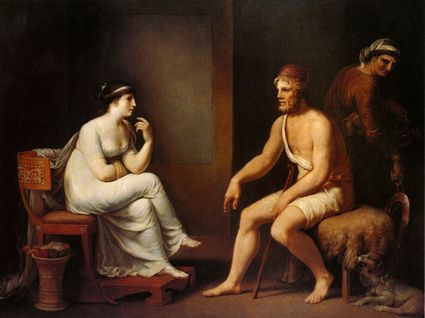 "Odiseo y Penélope" de Johann H.W. Tischbein, 1802.