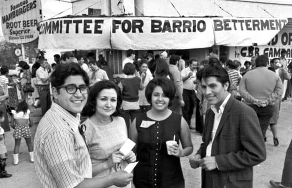 Mrs. Castro, third from the left, during her radical youth.