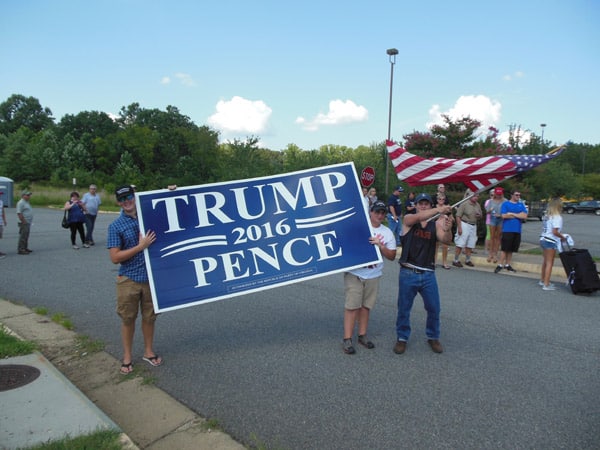 Guys with flag