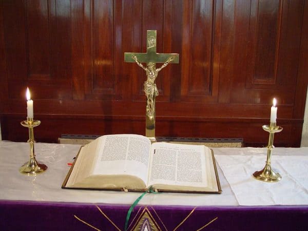 Crucifix and Bible