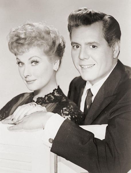 Famous Hispanic, Desi Arnaz with Lucille Ball.