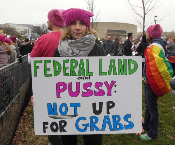 Pussy Hat Anti-Trump Protesters