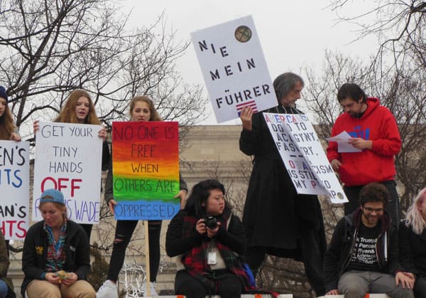 Trump protesters in Washington DC