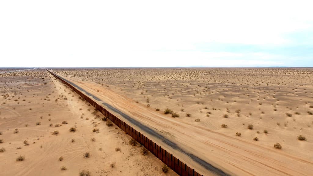 Border Wall with Mexico in Sonora