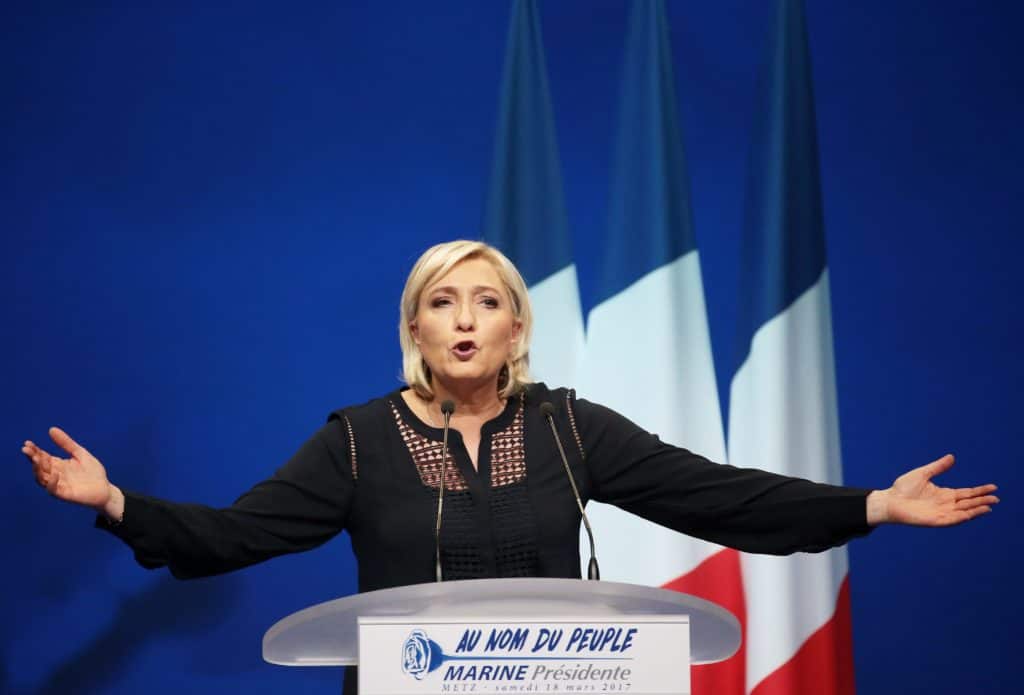 Marine Le Pen Campaigns In Metz