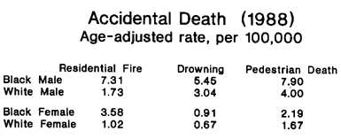 Accidental Death by Race