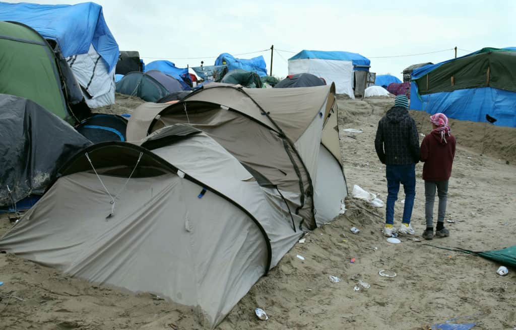 Migrant camp in Calais