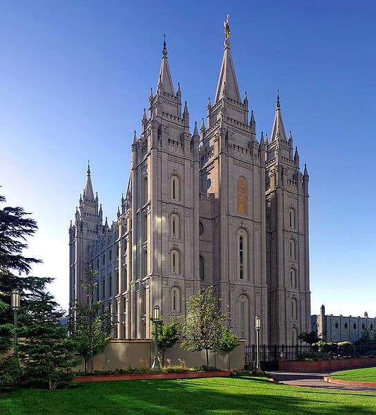 Mormon Temple in Salt Lake City Utah