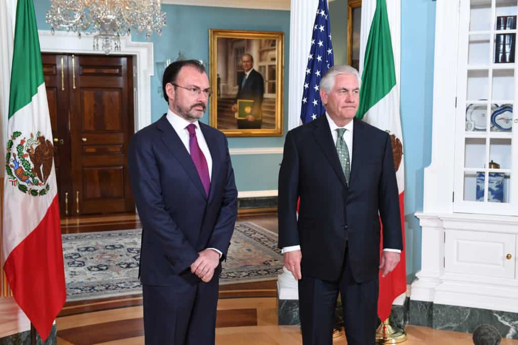 U.S. Secretary of State Rex Tillerson Meets with Mexican Foreign Secretary Luis Videgaray