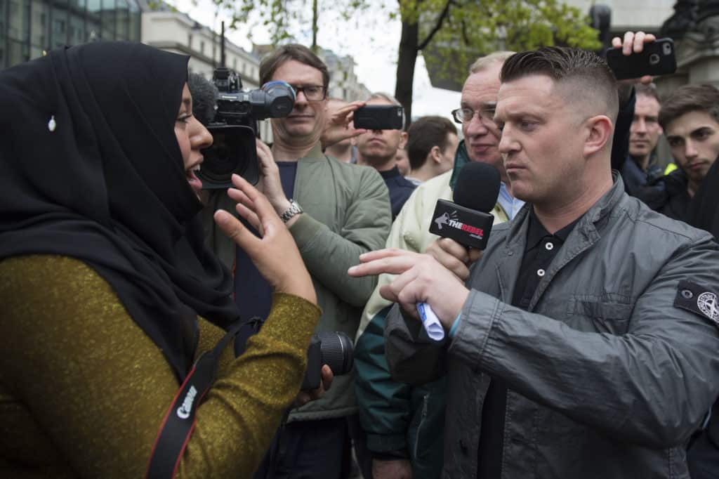 Tommy Robinson in Action