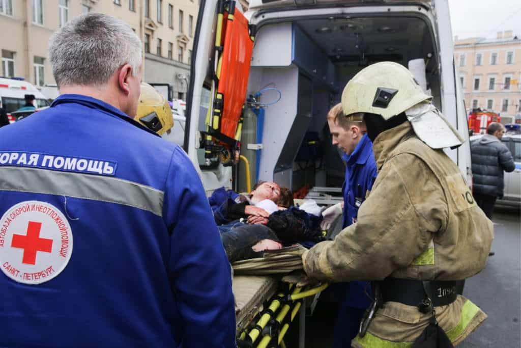 First Responders After Terrorist Attack in Russia