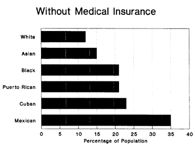 Without Medical Insurance by Race
