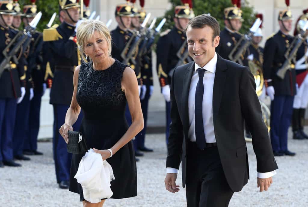 Brigitte Trogneux and Emmanuel Macron