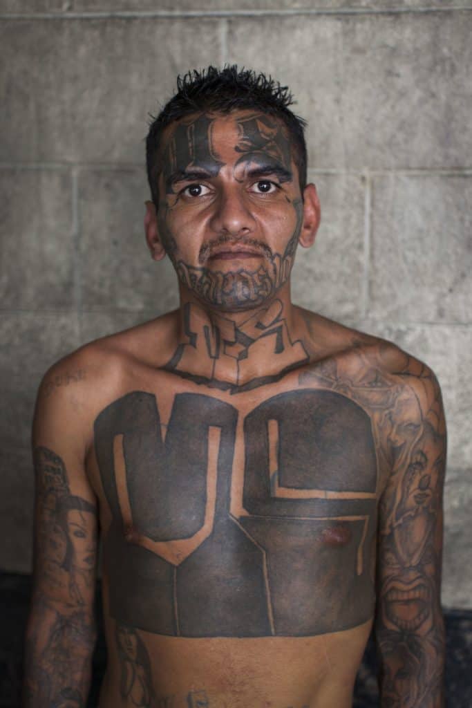 MS-13 Chest Tattoos