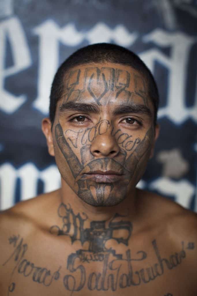 MS-13 Face Tattoos