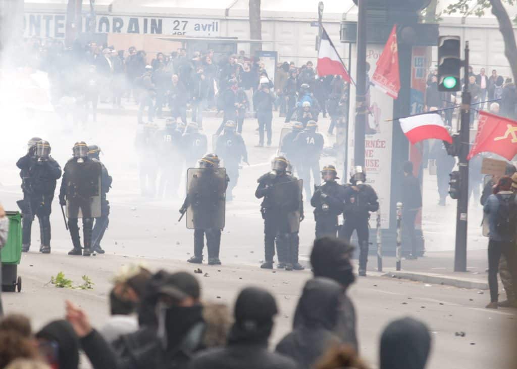 Civil Unrest on May Day in Paris