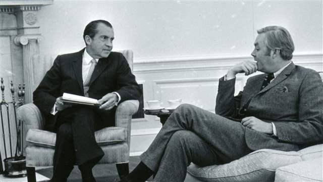 Richard Nixon and Daniel Patrick Moynihan