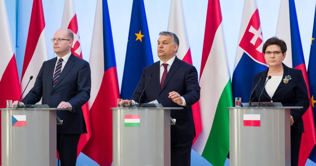 Leaders of Poland, Hungary, and Czech Republic