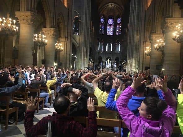 Notre Dame Hands Up