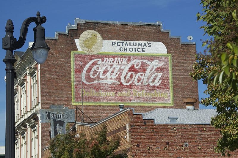 Coca-Cola Street Sign
