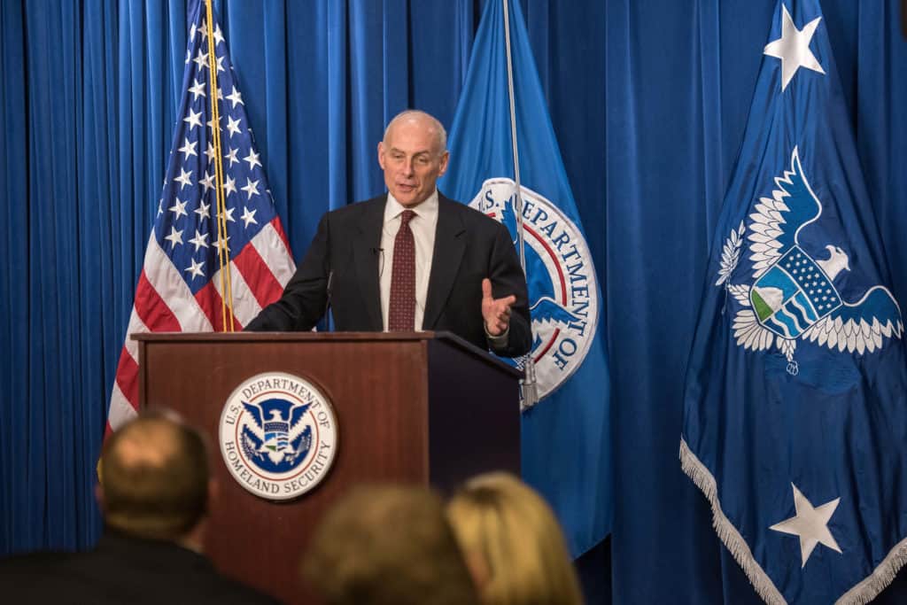 U.S. Secretary of Homeland Security John Kelly Visits ICE Headquarters