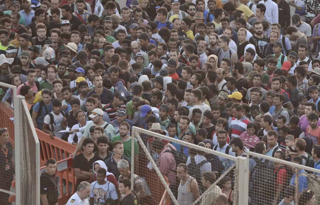 Huge Crowd of Migrants