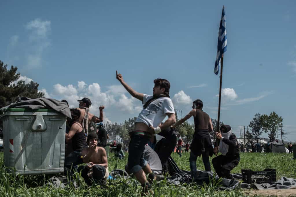 Refugees Clash With Macedonian Riot Police At Greek-Macedonian Border