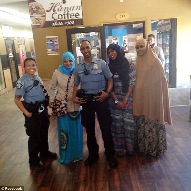 Officer Noor with other Muslims