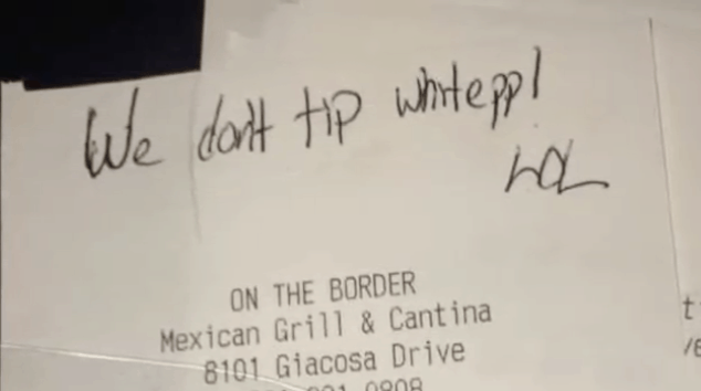 We Don't Tip White People