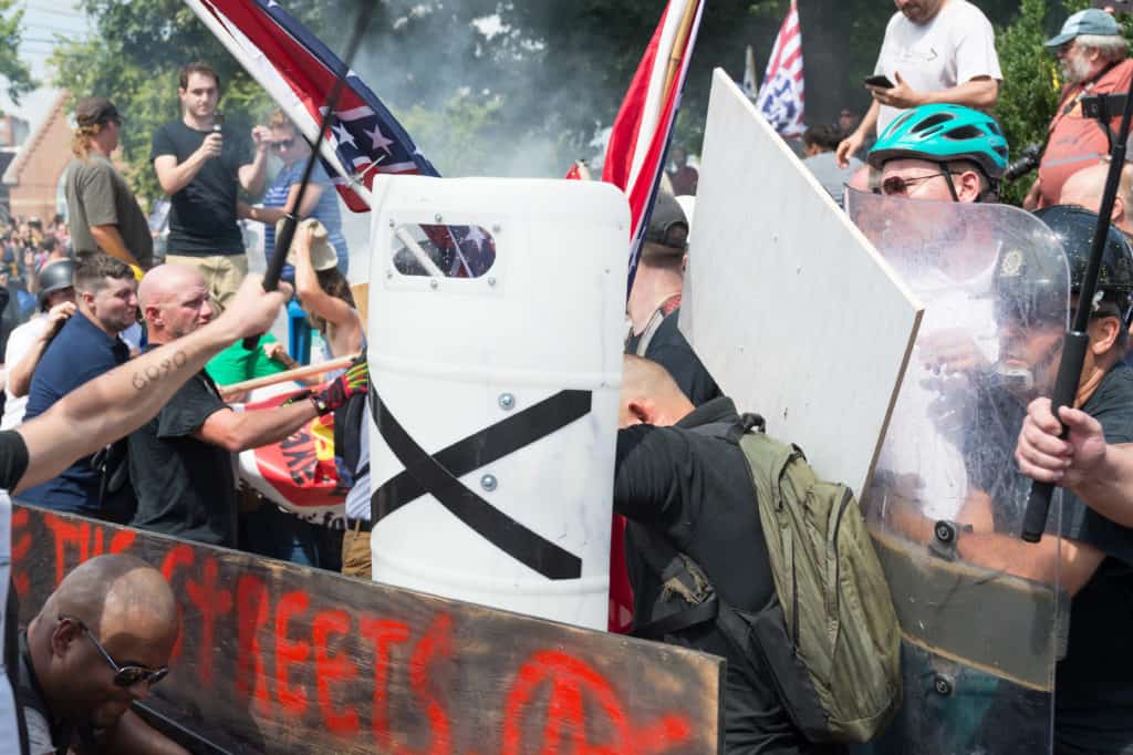 US: White nationalist clash with demonstrators