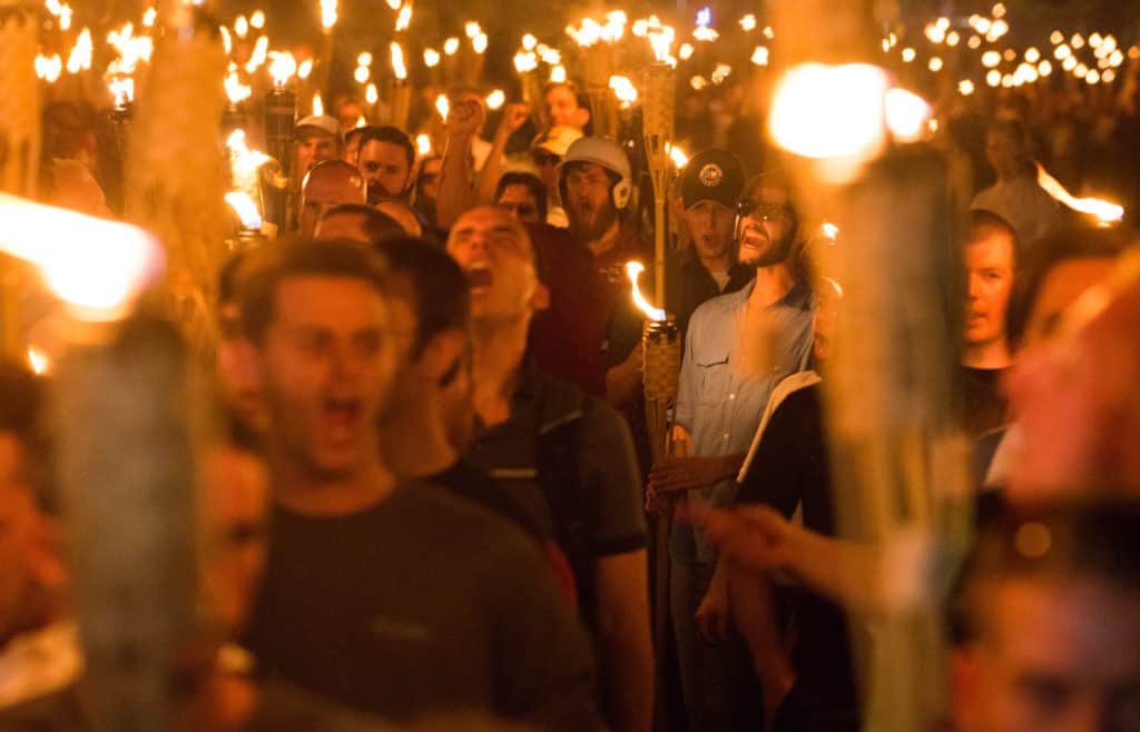 Torches Night Before Unite the Right