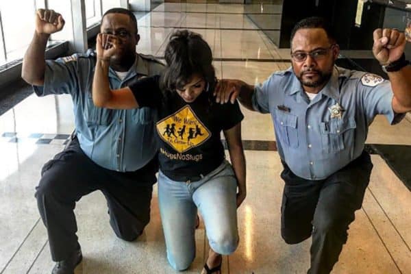 Black Power Sign Cops