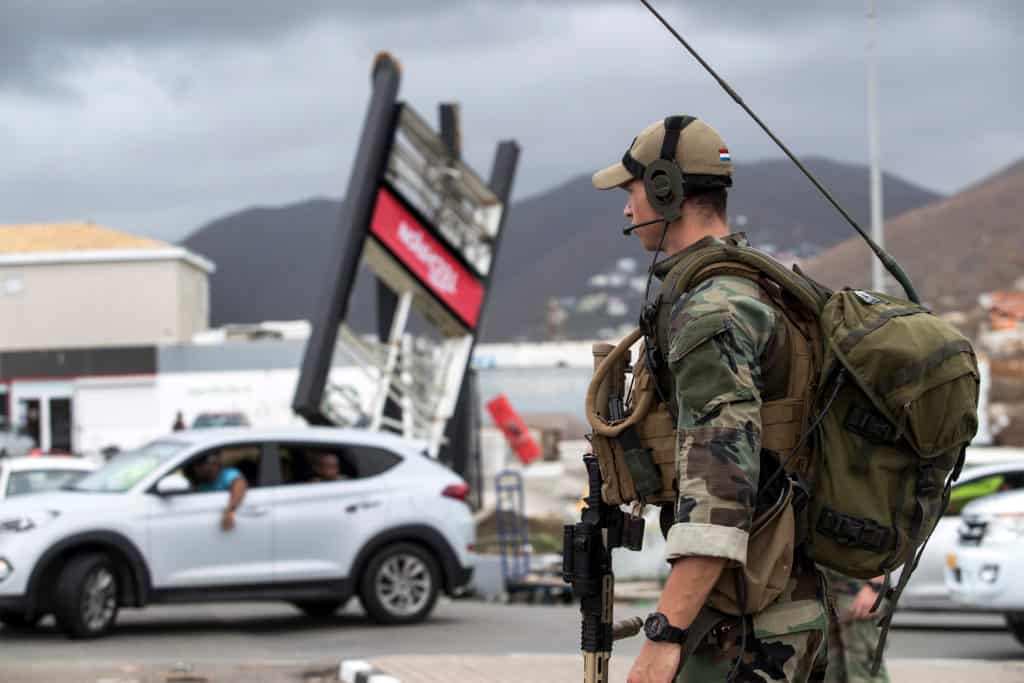 Dutch Marine in St. Martin After Hurricane Irma