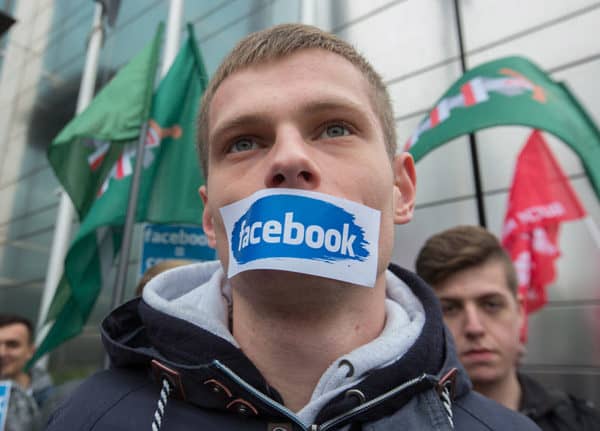 ONR Nationalists protest against Facebook block