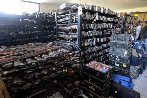 Illegal Weapons Cache in Mexico